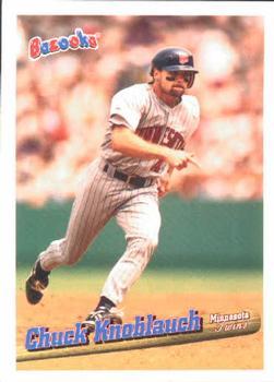#65 Chuck Knoblauch - Minnesota Twins - 1996 Bazooka Baseball