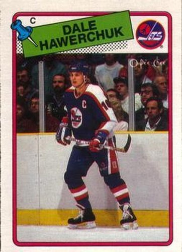 #65 Dale Hawerchuk - Winnipeg Jets - 1988-89 O-Pee-Chee Hockey