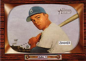 #65 Don Zimmer - Brooklyn Dodgers - 2004 Bowman Heritage Baseball