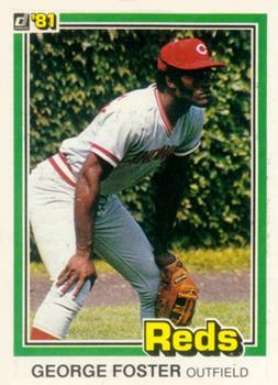 #65 George Foster - Cincinnati Reds - 1981 Donruss Baseball