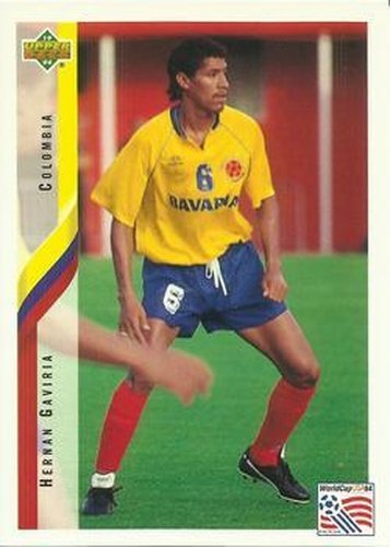 #65 Hernan Gaviria - Colombia - 1994 Upper Deck World Cup Contenders English/Spanish Soccer