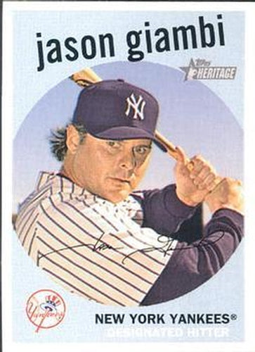 #65 Jason Giambi - New York Yankees - 2008 Topps Heritage Baseball