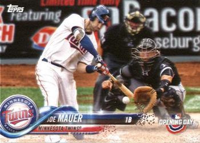#65 Joe Mauer - Minnesota Twins - 2018 Topps Opening Day Baseball