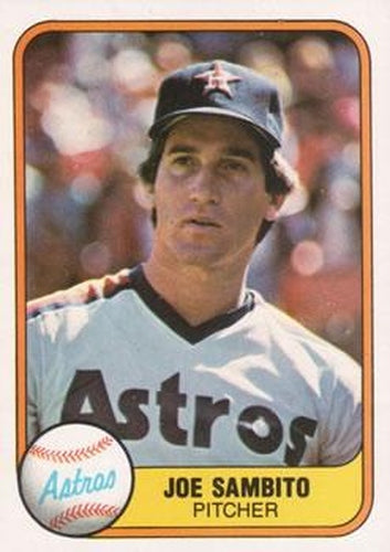 #65 Joe Sambito - Houston Astros - 1981 Fleer Baseball