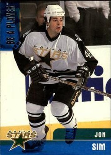 #65 Jon Sim - Dallas Stars - 1999-00 Be a Player Memorabilia Hockey