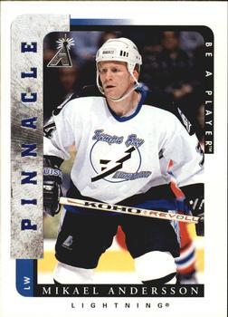 #65 Mikael Andersson - Tampa Bay Lightning - 1996-97 Pinnacle Be a Player Hockey