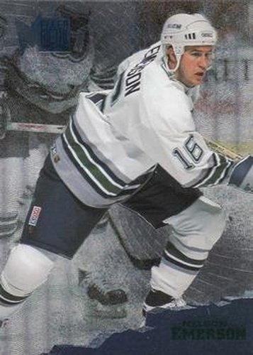 #65 Nelson Emerson - Hartford Whalers - 1995-96 Metal Hockey