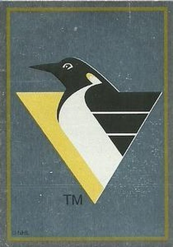 #65 Pittsburgh Penguins Logo - Pittsburgh Penguins - 1995-96 Panini Hockey Stickers