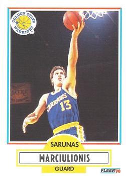 #65 Sarunas Marciulionis - Golden State Warriors - 1990-91 Fleer Basketball