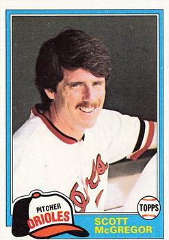 #65 Scott McGregor - Baltimore Orioles - 1981 Topps Baseball