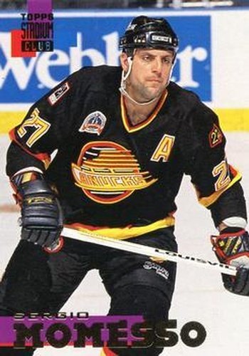 #65 Sergio Momesso - Vancouver Canucks - 1994-95 Stadium Club Hockey