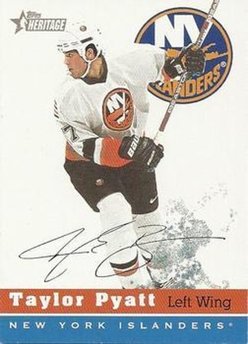 #65 Taylor Pyatt - New York Islanders - 2000-01 Topps Heritage Hockey