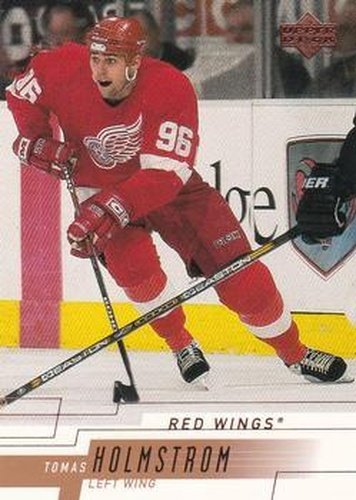 #65 Tomas Holmstrom - Detroit Red Wings - 2000-01 Upper Deck Hockey
