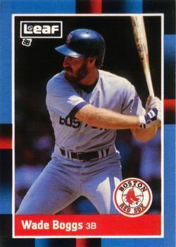 #65 Wade Boggs - Boston Red Sox - 1988 Leaf Baseball