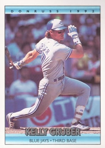 #65 Kelly Gruber - Toronto Blue Jays - 1992 Donruss Baseball