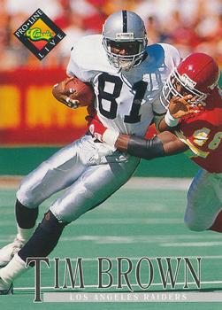 #65 Tim Brown - Los Angeles Raiders - 1994 Pro Line Live Football