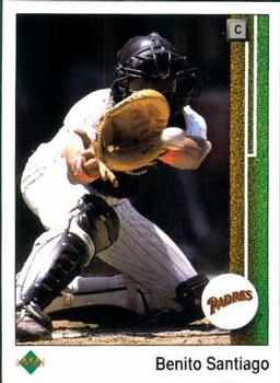 #165 Benito Santiago - San Diego Padres - 1989 Upper Deck Baseball