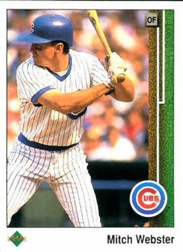 #65 Mitch Webster - Chicago Cubs - 1989 Upper Deck Baseball
