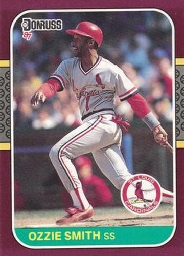 #65 Ozzie Smith - St. Louis Cardinals - 1987 Donruss Opening Day Baseball