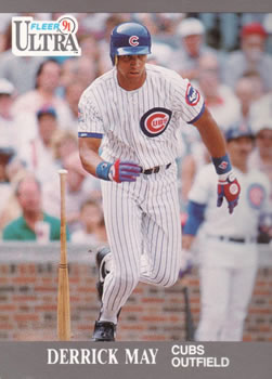 #65 Derrick May - Chicago Cubs - 1991 Ultra Baseball