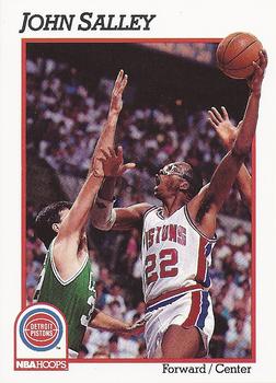 #65 John Salley - Detroit Pistons - 1991-92 Hoops Basketball