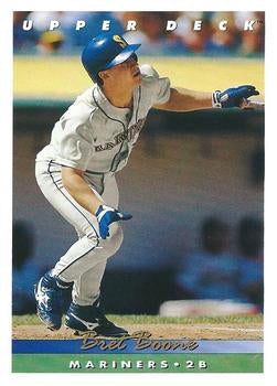 #65 Bret Boone - Seattle Mariners - 1993 Upper Deck Baseball
