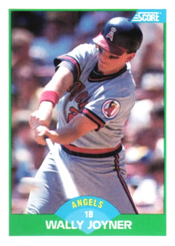 #65 Wally Joyner - California Angels - 1989 Score Baseball