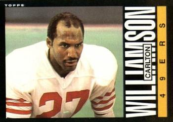 #165 Carlton Williamson - San Francisco 49ers - 1985 Topps Football