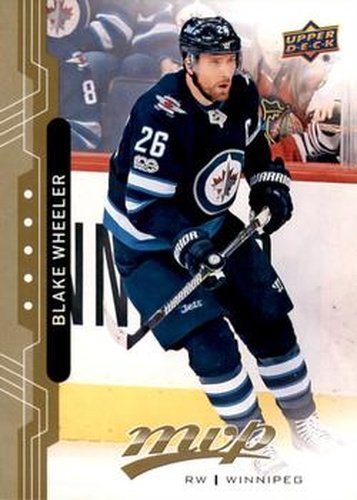 #65 Blake Wheeler - Winnipeg Jets - 2018-19 Upper Deck MVP Hockey