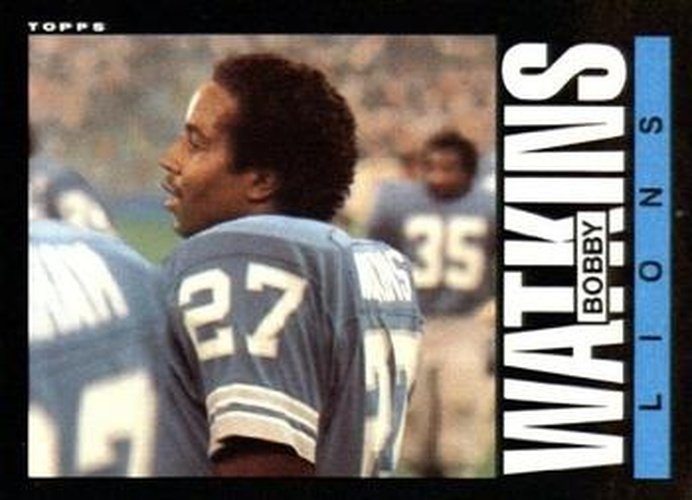 #65 Bobby Watkins - Detroit Lions - 1985 Topps Football