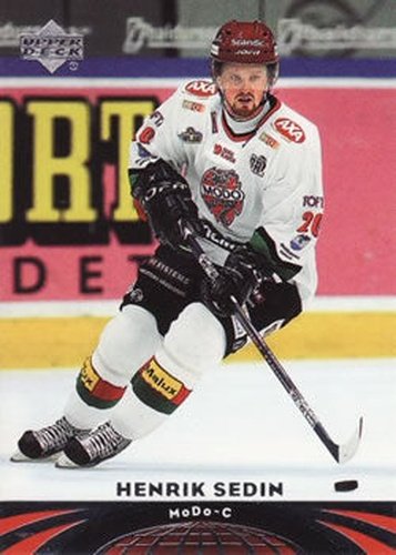 #65 Henrik Sedin - MoDo - 2004-05 UD All-World Edition Hockey