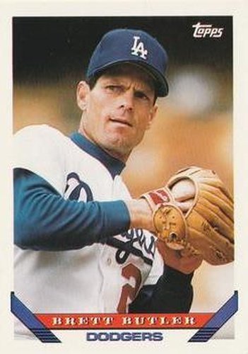 #65 Brett Butler - Los Angeles Dodgers - 1993 Topps Baseball