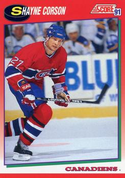 #65 Shayne Corson - Montreal Canadiens - 1991-92 Score Canadian Hockey