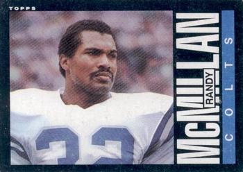 #265 Randy McMillan - Indianapolis Colts - 1985 Topps Football