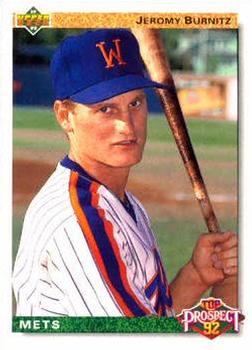 #65 Jeromy Burnitz - Pittsfield Mets - 1992 Upper Deck Baseball