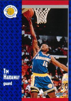 #65 Tim Hardaway - Golden State Warriors - 1991-92 Fleer Basketball
