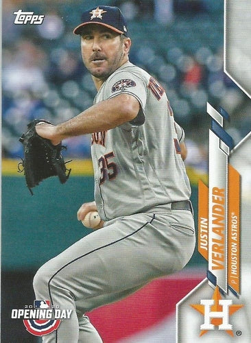 #65 Justin Verlander - Houston Astros - 2020 Topps Opening Day Baseball