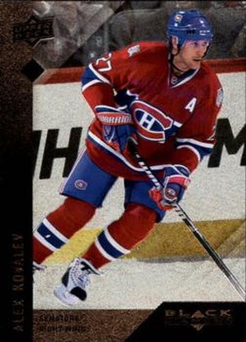 #65 Alex Kovalev - Ottawa Senators - 2009-10 Upper Deck Black Diamond Hockey