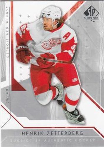 #65 Henrik Zetterberg - Detroit Red Wings - 2006-07 SP Authentic Hockey