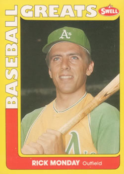 #65 Rick Monday - Oakland Athletics - 1991 Swell Baseball Greats