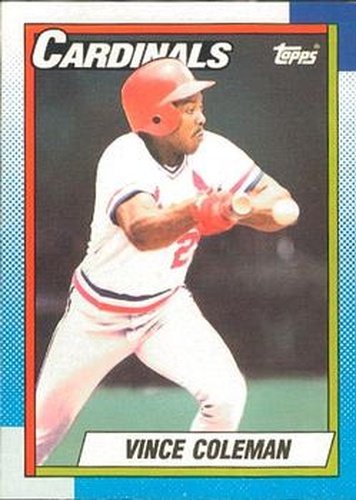 #660 Vince Coleman - St. Louis Cardinals - 1990 O-Pee-Chee Baseball