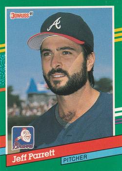 #660 Jeff Parrett - Atlanta Braves - 1991 Donruss Baseball