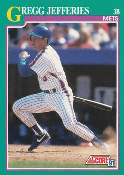 #660 Gregg Jefferies - New York Mets - 1991 Score Baseball