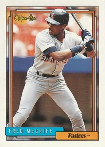 #660 Fred McGriff - San Diego Padres - 1992 O-Pee-Chee Baseball