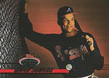 #660 David Justice - Atlanta Braves - 1993 Stadium Club Baseball