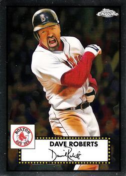 #660 Dave Roberts - Boston Red Sox - 2021 Topps Chrome Platinum Anniversary Baseball