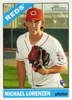 #660 Michael Lorenzen - Cincinnati Reds - 2015 Topps Heritage Baseball