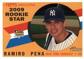 #660 Ramiro Pena - New York Yankees - 2009 Topps Heritage Baseball