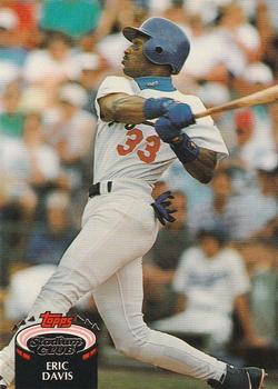 #660 Eric Davis - Los Angeles Dodgers - 1992 Stadium Club Baseball
