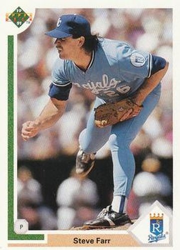 #660 Steve Farr - Kansas City Royals - 1991 Upper Deck Baseball